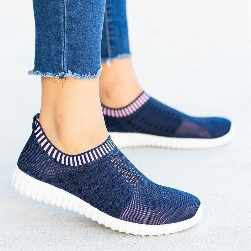 Dörte – FlexiMesh Damen-Sneakers zum Hineinschlüpfen Marine