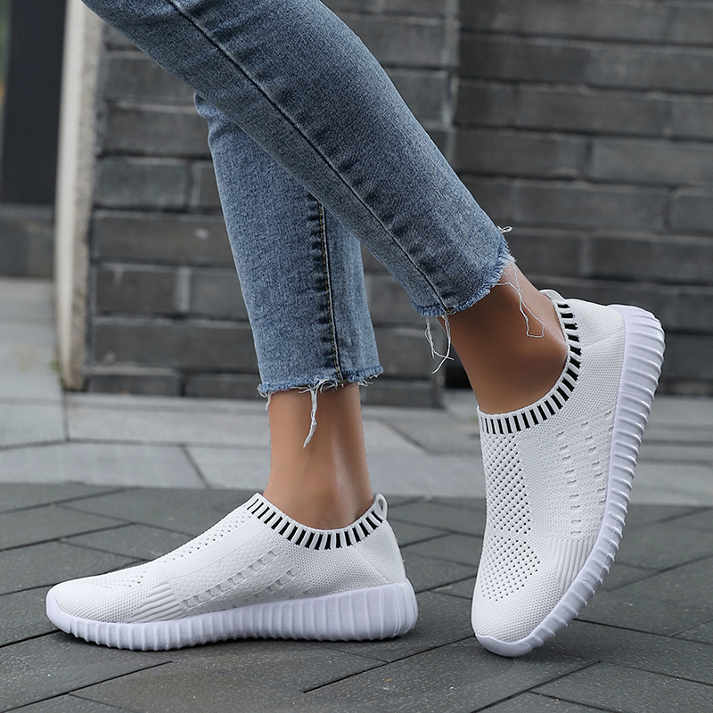 Dörte – FlexiMesh Damen-Sneakers zum Hineinschlüpfen Weiß 2