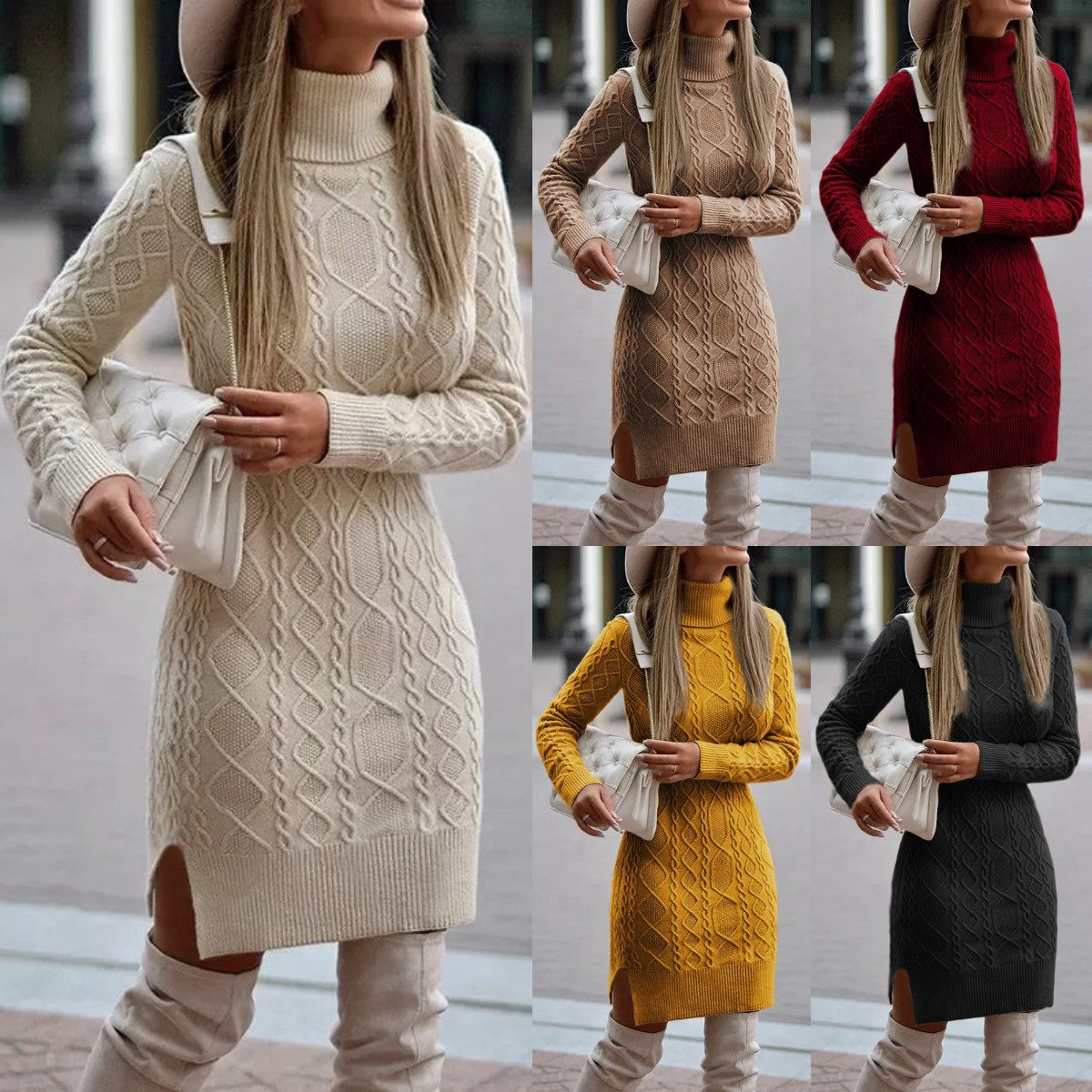 Petra – Elegantes Kleid für den Herbst-Winter