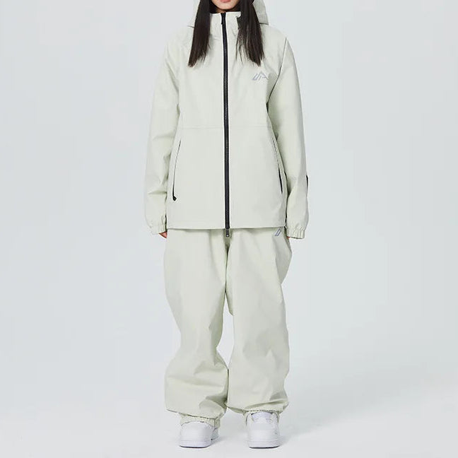Delinda - Unisex Skianzug Wasserabweisend Outdoor Winte Weiß