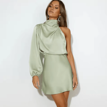 Dilara – Abendkleid Damen Asymmetrisch Elegant Chic 7