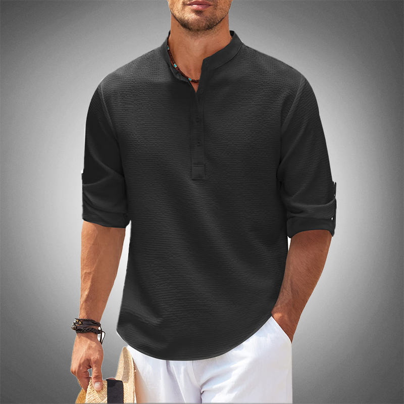 Dionys – Klassisches Herrenhemd mit Stil Schwarz