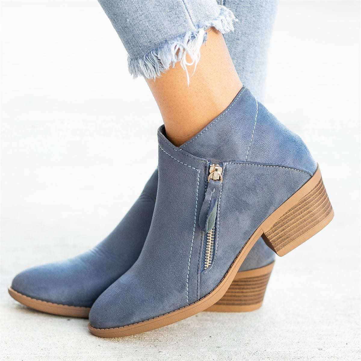 Dolores - Orthopädische Lederstiefel für Damen Blau 2