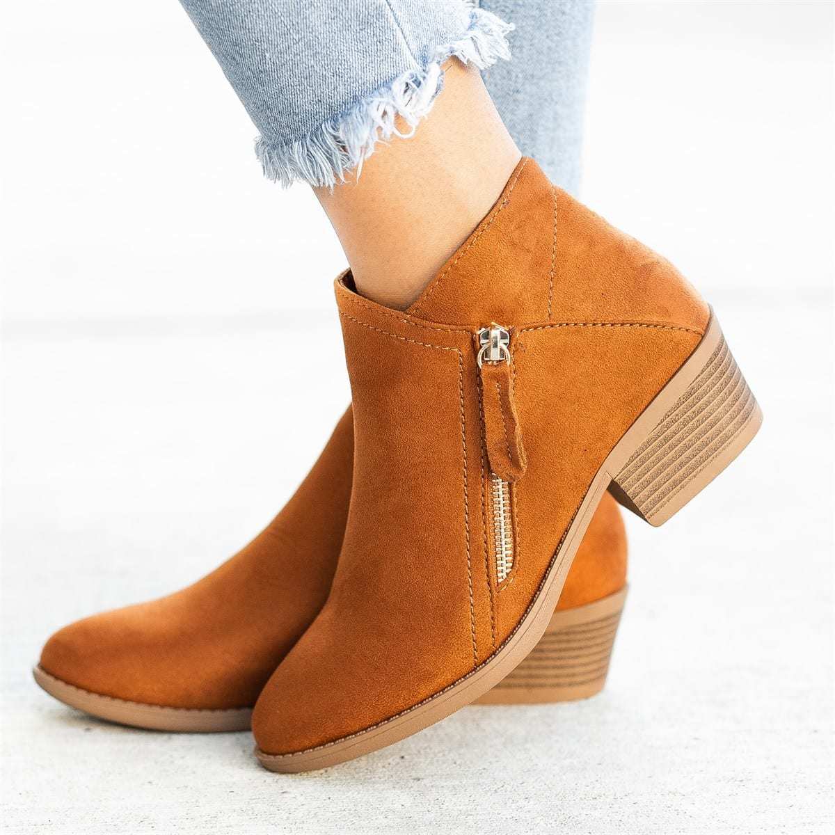 Dolores - Orthopädische Lederstiefel für Damen Orange 2