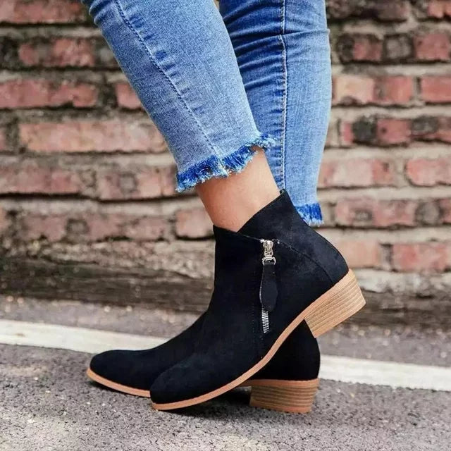Dolores - Orthopädische Lederstiefel für Damen Schwarz 1