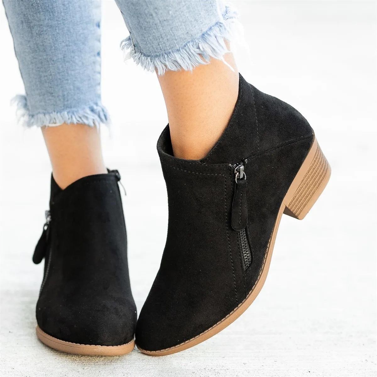 Dolores - Orthopädische Lederstiefel für Damen Schwarz 2