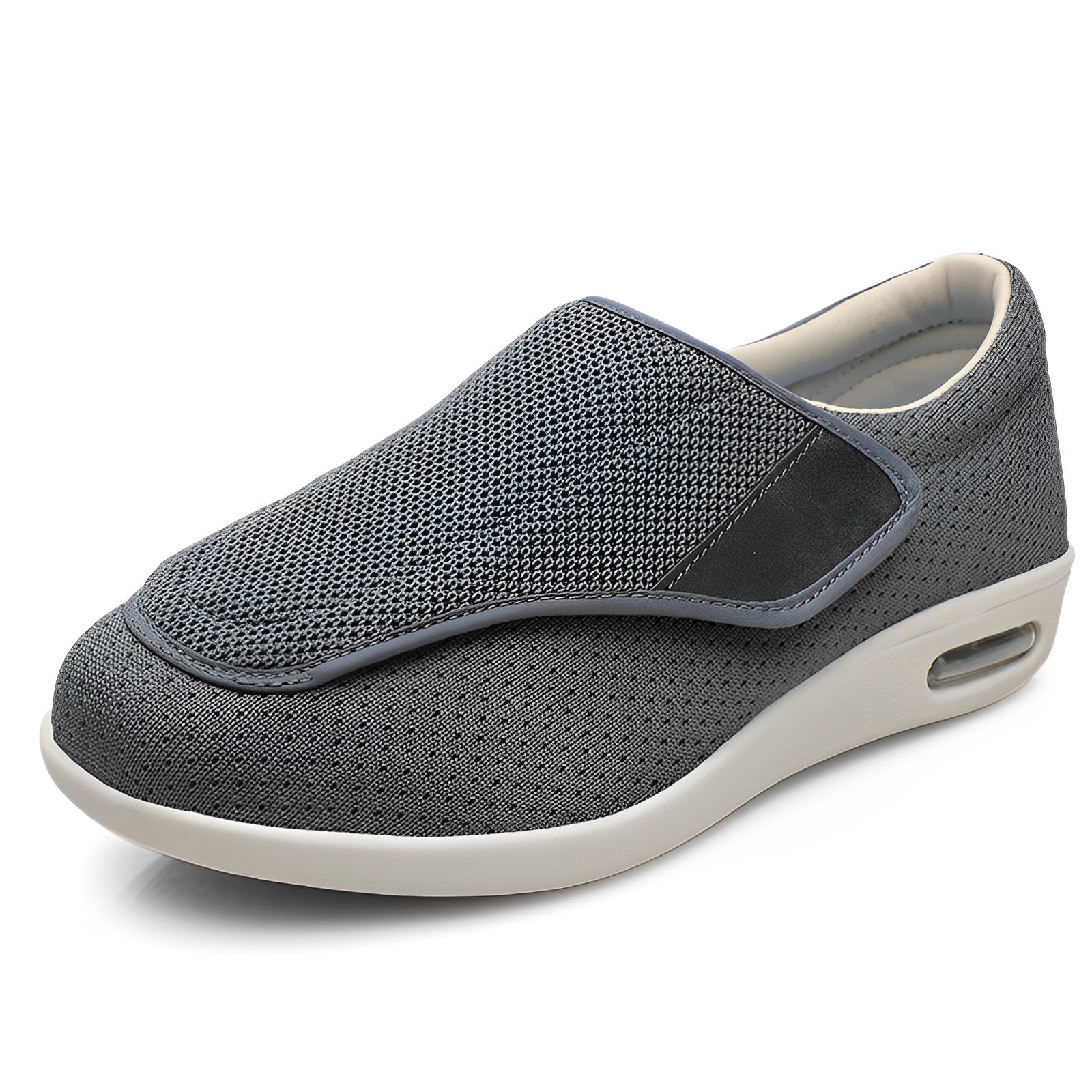 Edin - Bequeme, breite Unisex-Orthopädieschuhe Dunkelgrau