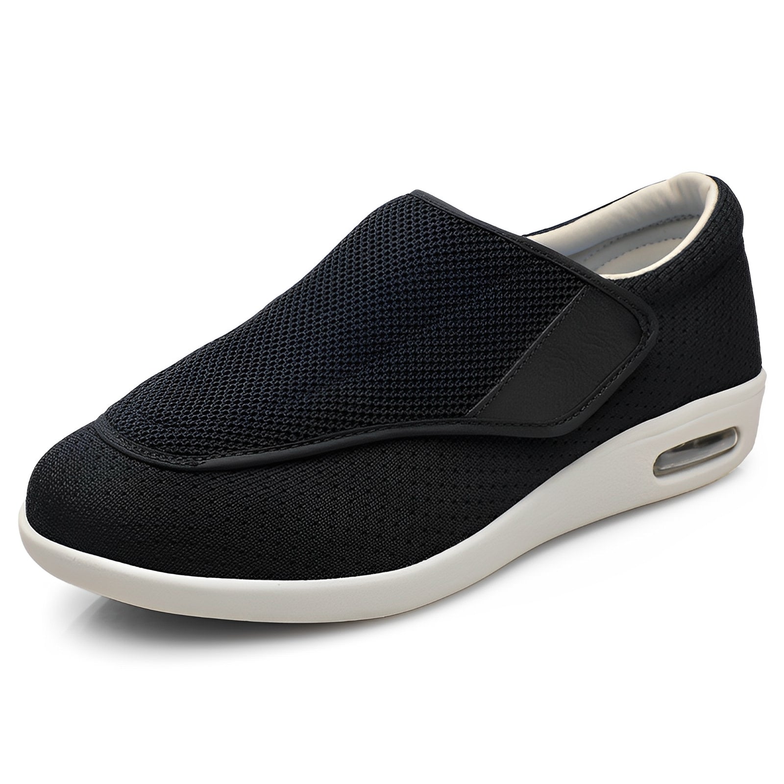 Edin - Bequeme, breite Unisex-Orthopädieschuhe Schwarz