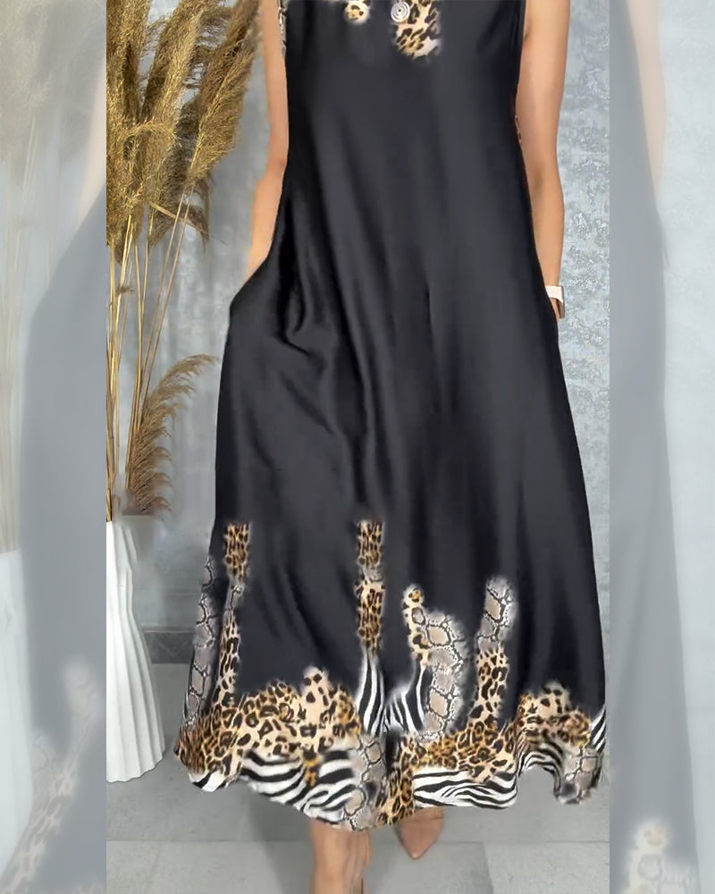 Elisabetta- Kleid Personalisiert Leopardenmuster Schwarz 5-59e6-4a22-a49d-e00c82c53693