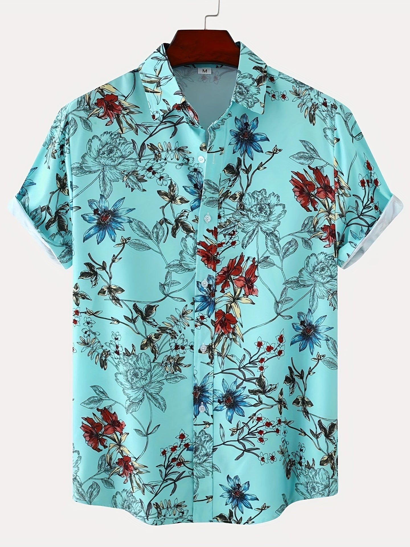 Emanuel – Geblümtes Sommerhemd Herren Modern Stilvoll Leicht 6