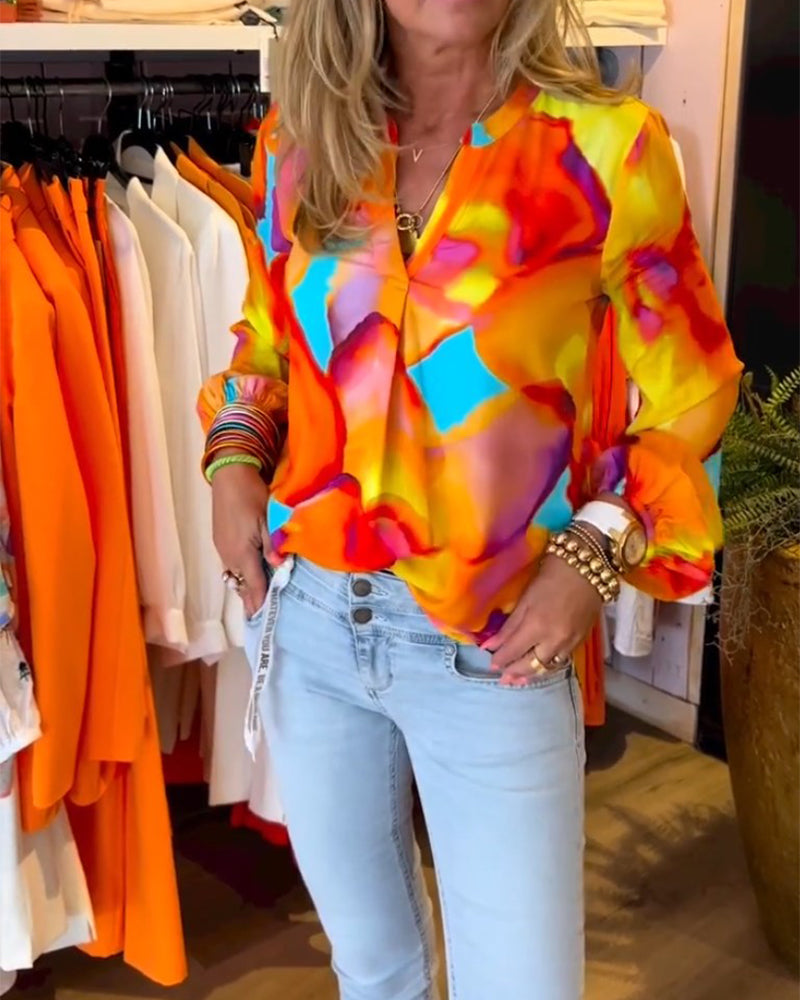 Emelie - Hemden mit langen Ärmeln und farbenfrohem Casual-Stil Mehrfarbig