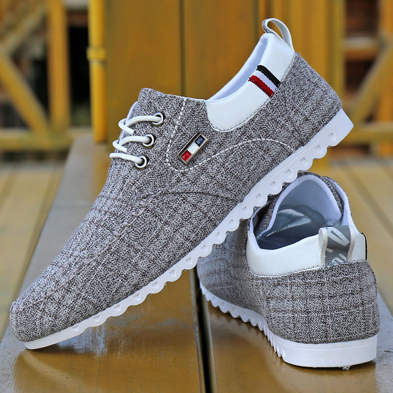 Erwin - Herren Casual Schnürschuhe mit texturiert Sohlen Grau 2