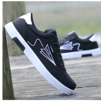 Eymen - Herren Sneaker mit Feder-Print Schwarz