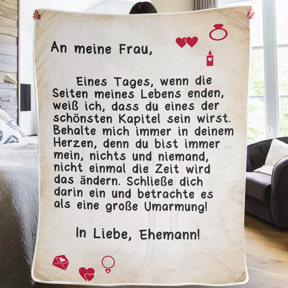 For my wife - I love you blanket4