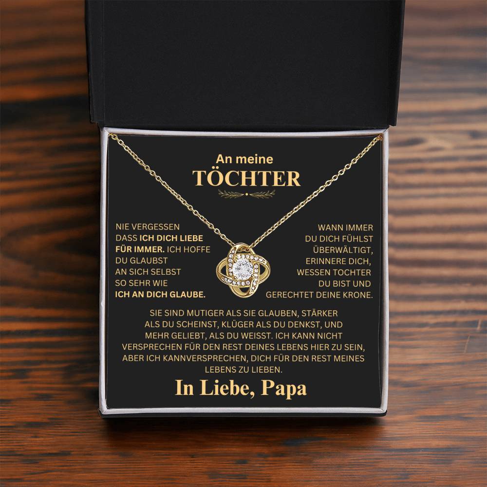 Gift for daughter "Never forget that I love you" necklace from Dad3