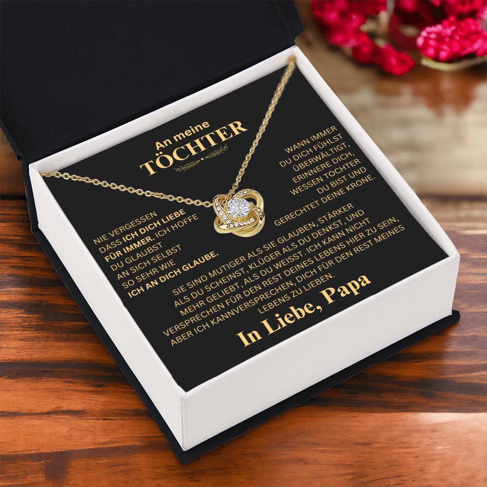 Gift for daughter "Never forget that I love you" necklace from Dad4