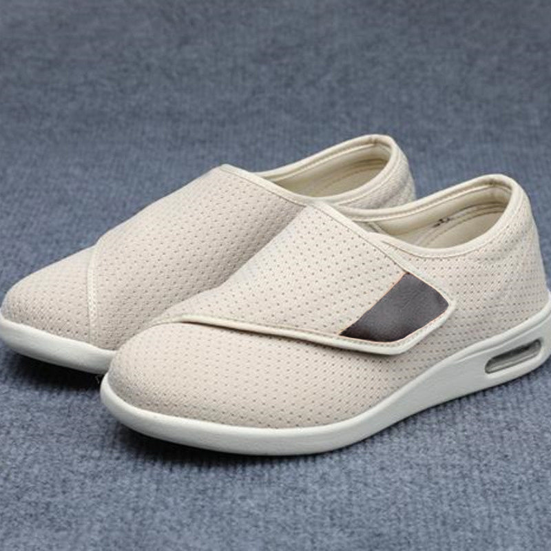 Flavie - Bequeme breite Diabetikerschuhe Beige