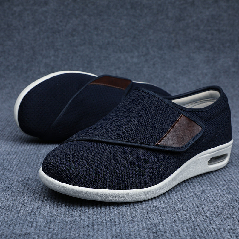 Flavie - Bequeme breite Diabetikerschuhe blau