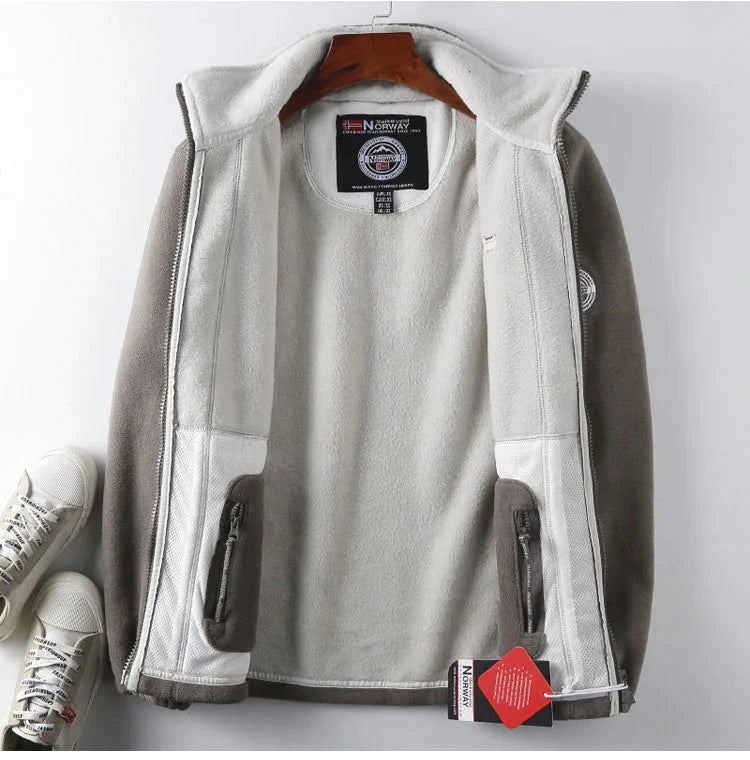 Dennison - Warme Herren Fleecejacke mit Reißverschluss