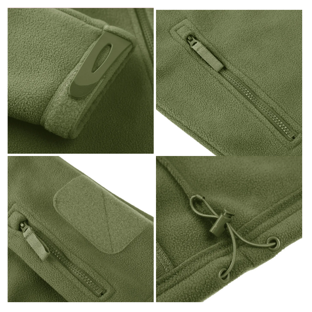 Dominik - Warme Herren Fleecejacke mit Reißverschluss