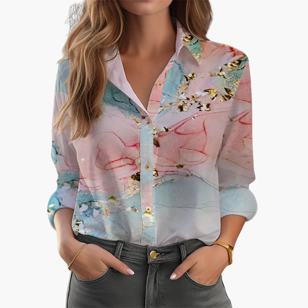 Florencia - Bluse mit Blumenmuster Damenmode Rosa