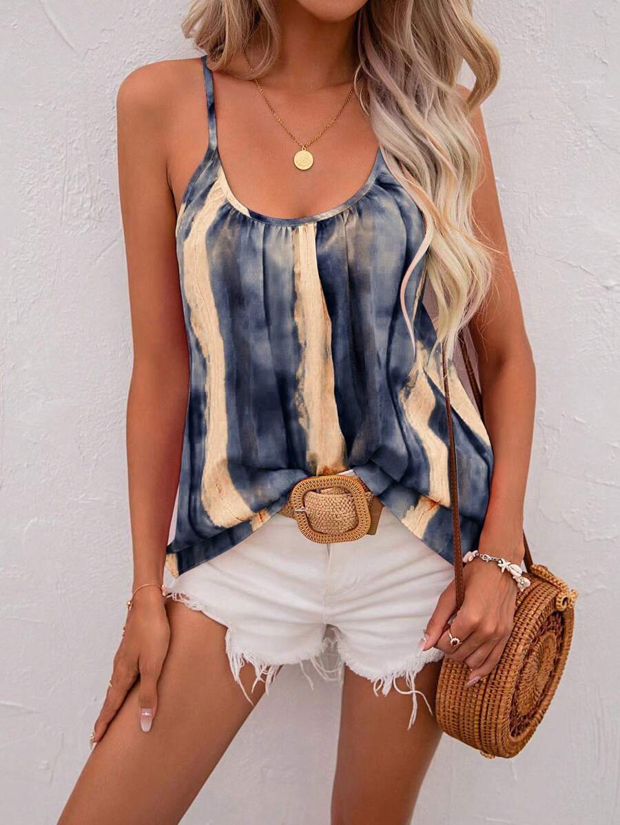 Florina – Batik Cami Top Damen Sommer Leicht Boho 1