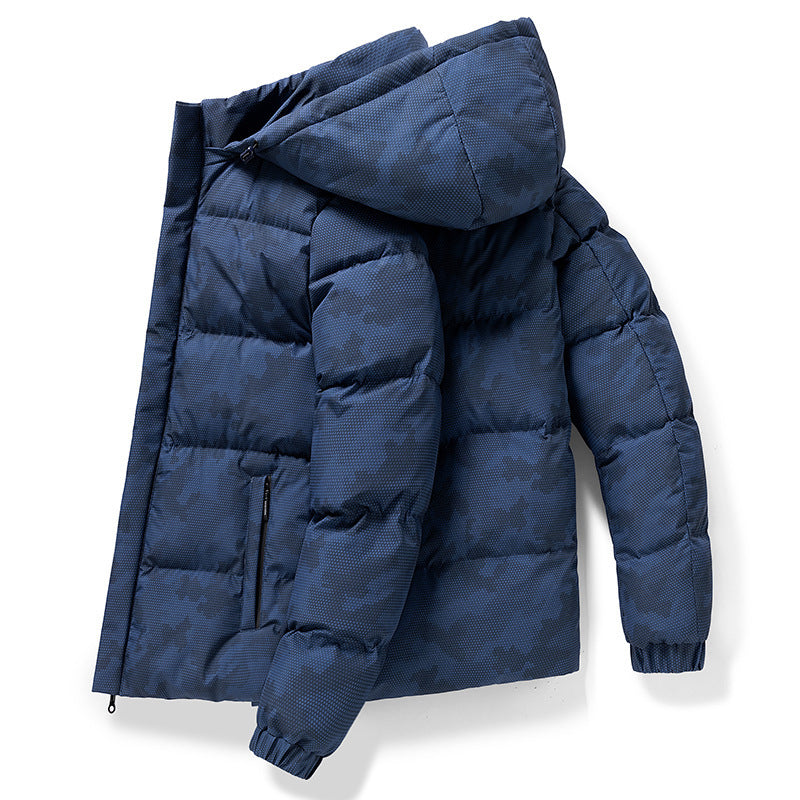 Gail - Herren Camo Cargo Jacke Blau 1