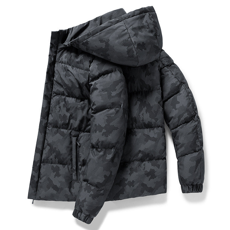 Gail - Herren Camo Cargo Jacke Schwarz 1