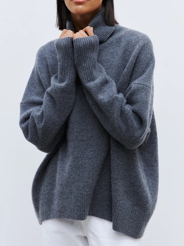 Clarissa – Rollkragenpullover Mit Lockerer Form