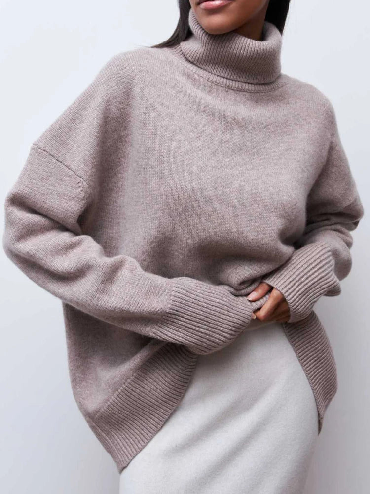 Clarissa – Rollkragenpullover Mit Lockerer Form