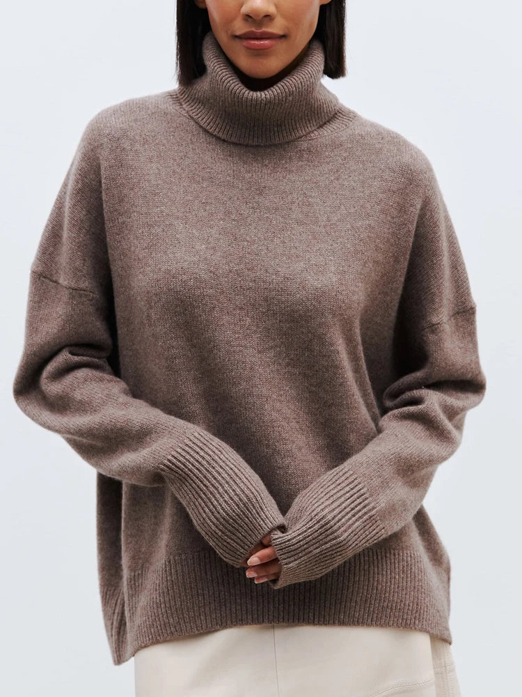 Clarissa – Rollkragenpullover Mit Lockerer Form