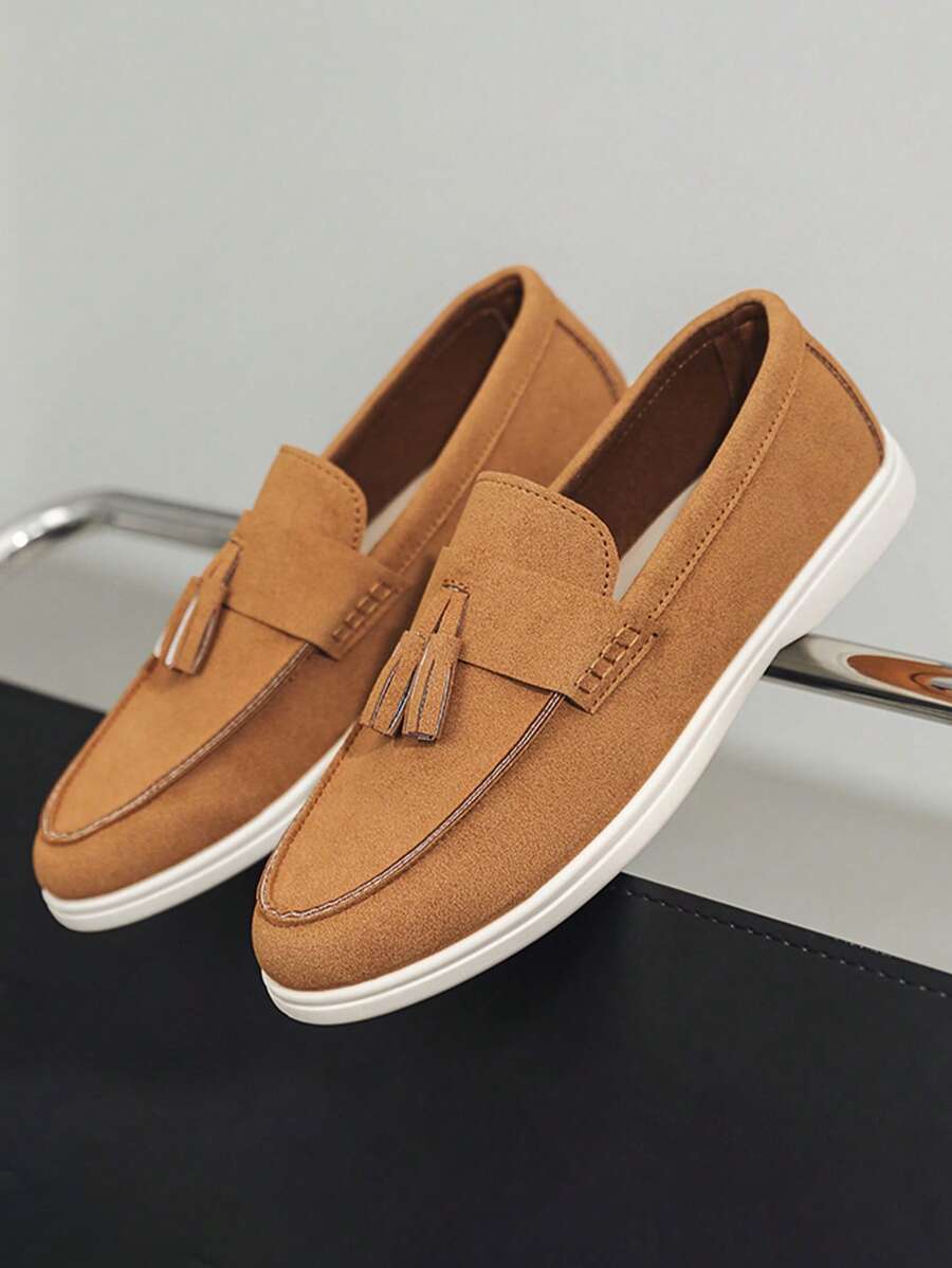 Gideon – Penny Loafer Herren Wildlederoptik Rutschfest Modern 4