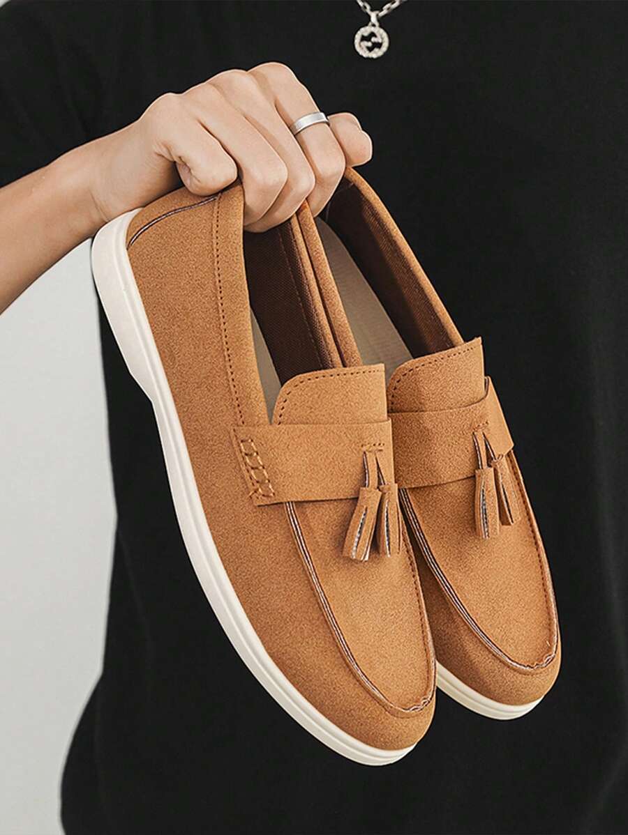 Gideon – Penny Loafer Herren Wildlederoptik Rutschfest Modern 5