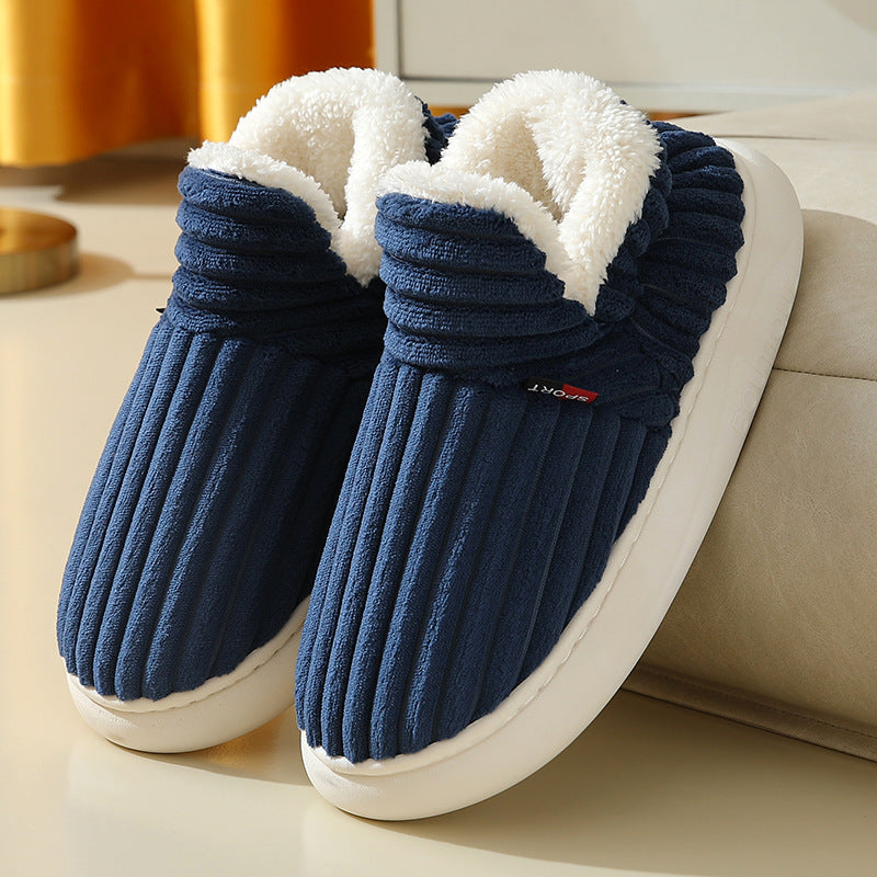 Gipfelfreund Winter Hausschuhe Navyblau