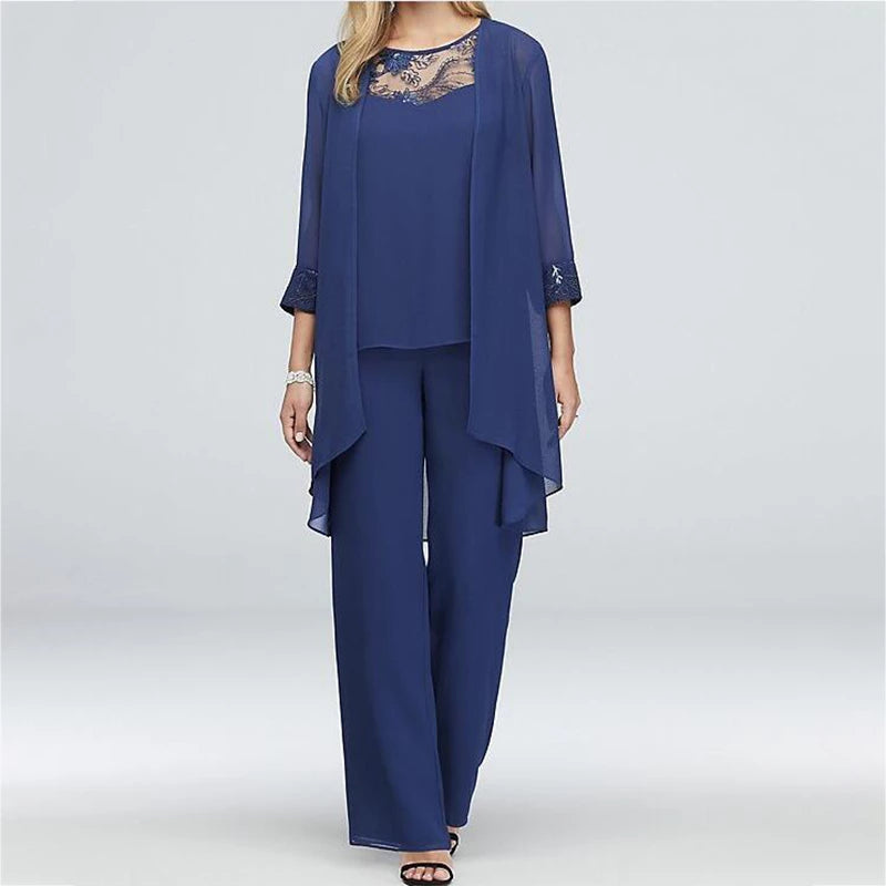 Grietje – Elegantes Damen Zweiteiler-Set Blau