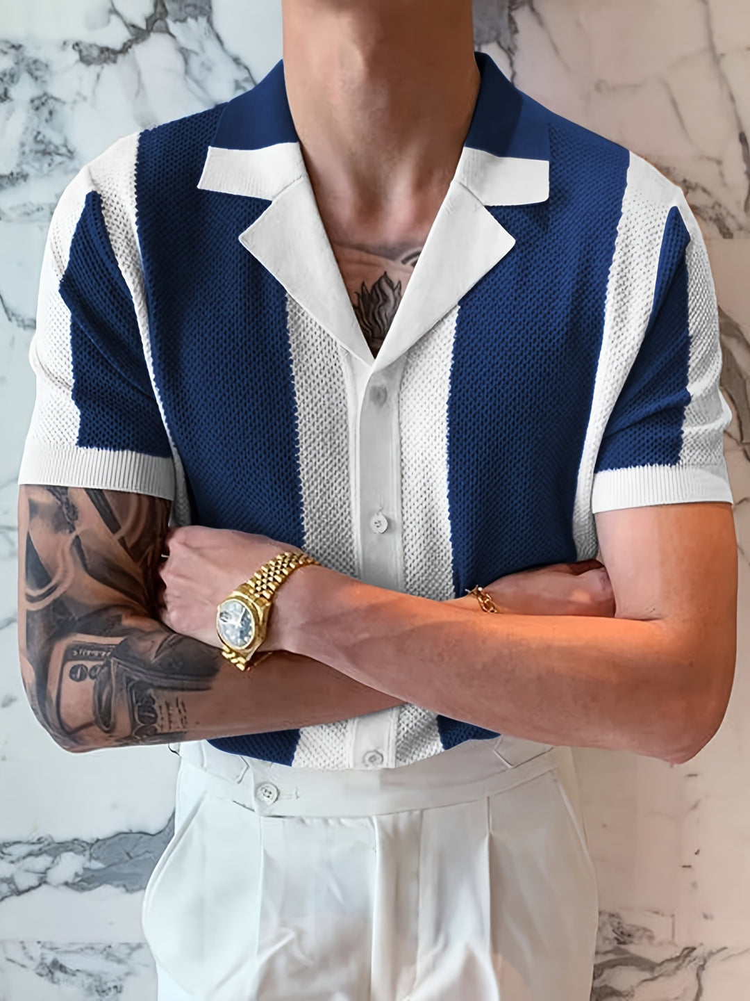 Hagen – Gestreiftes Sommerhemd Herren Leicht Bequem Modern 4