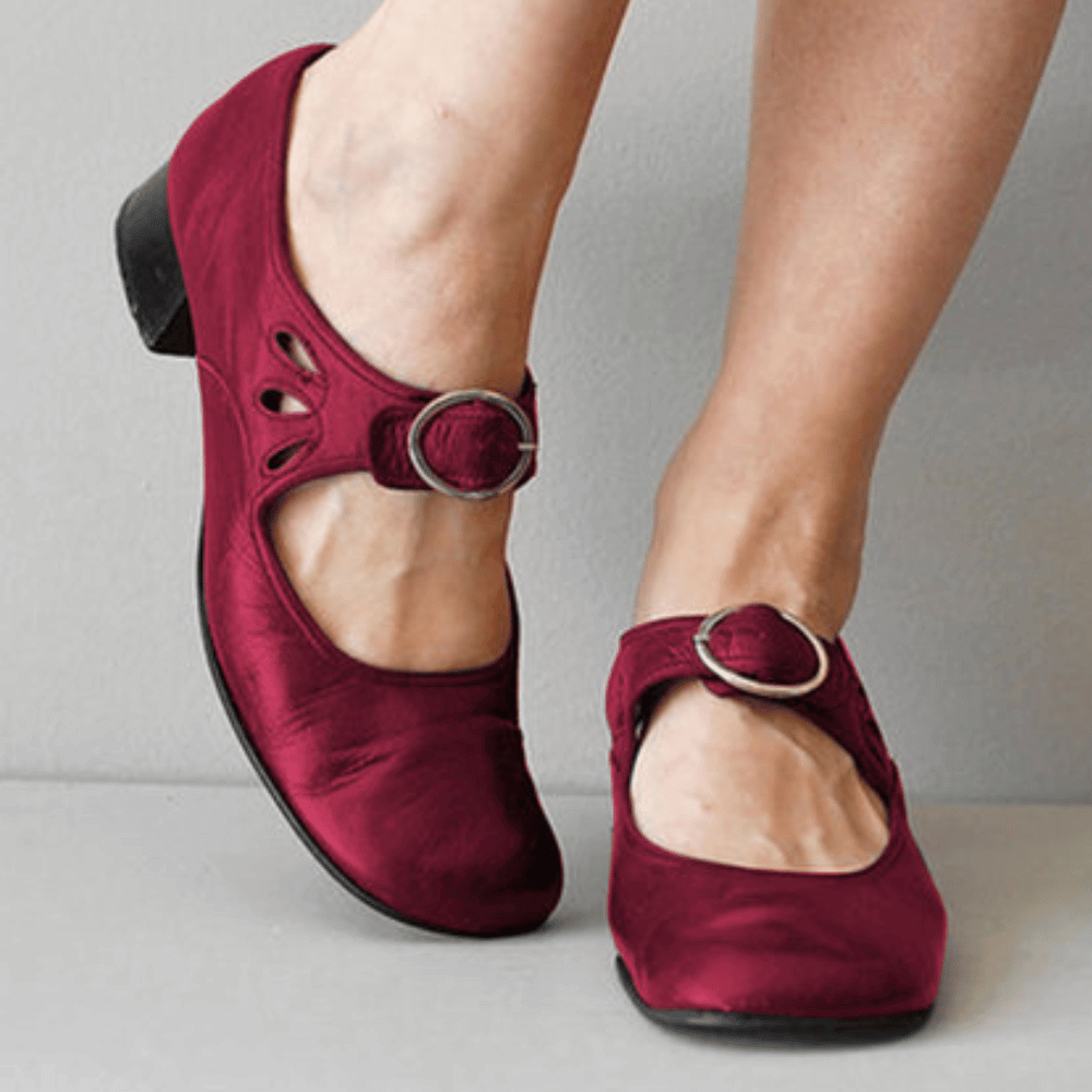 Hanna – Einzigartige Ledersandalen Rot