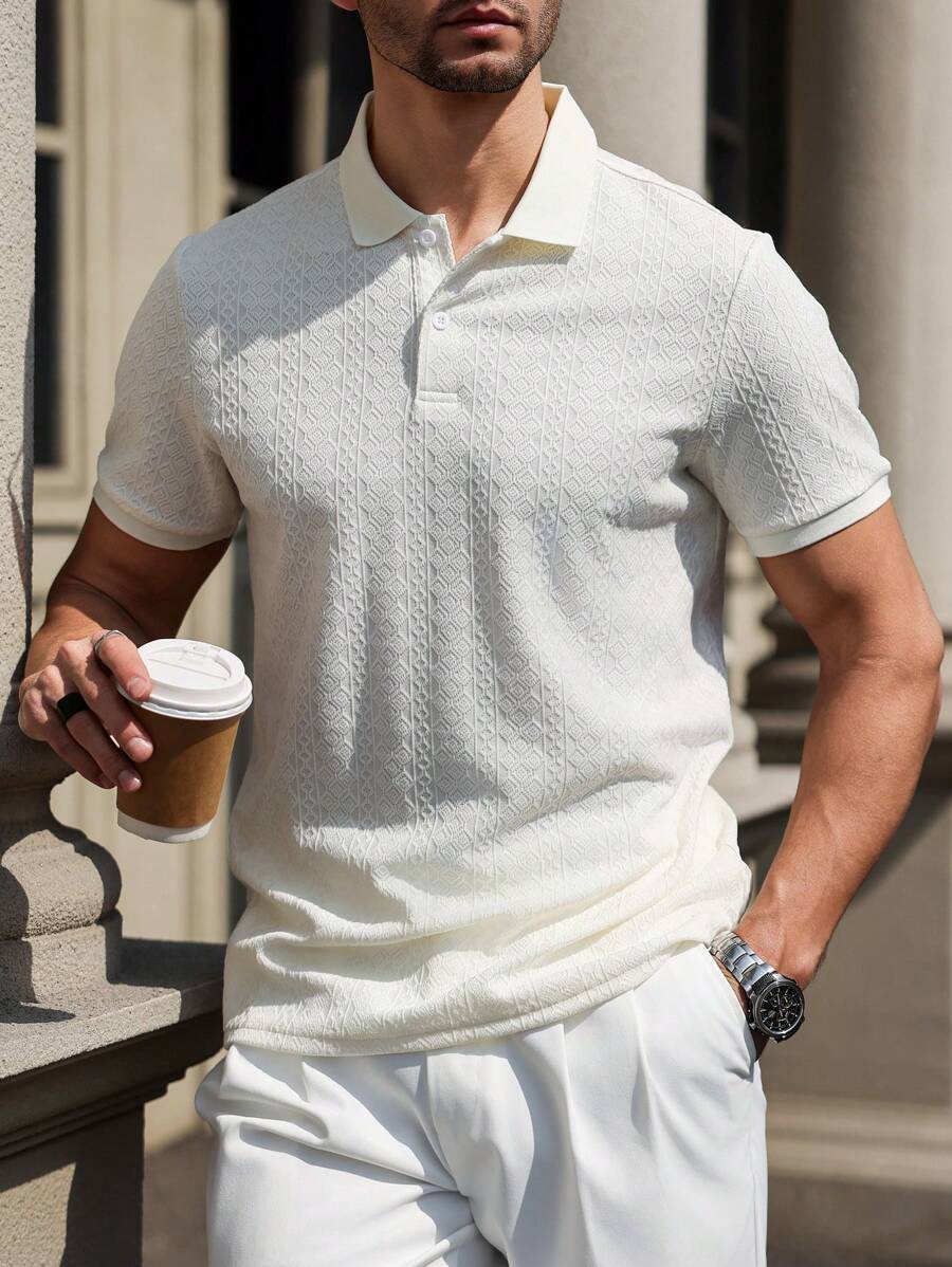 Hanno – Basic Polohemd Herren Kentkragen Kurzarm Für Alltag 1