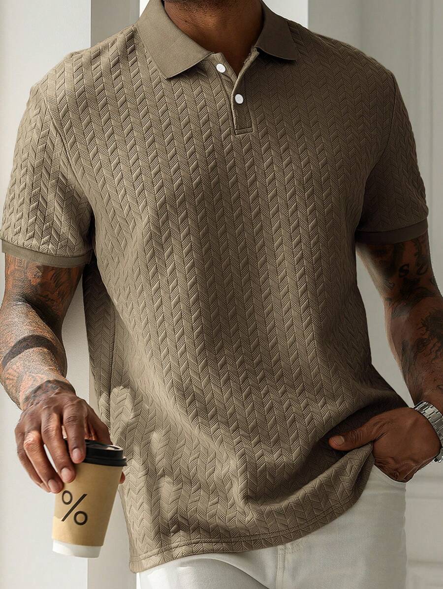 Heinrich – Kurzarm Polo Herren Unicolor Für Golf Und Herbst 1