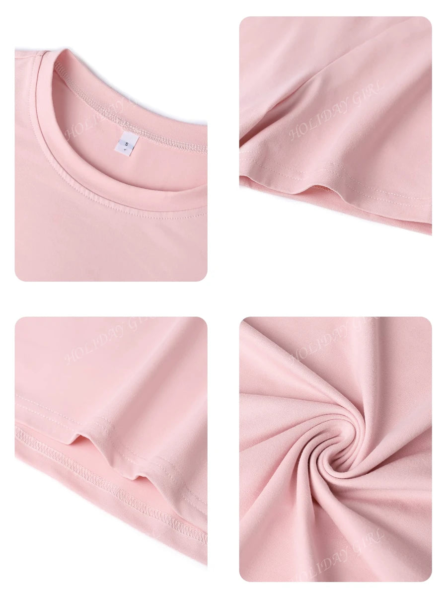 Helene – Sommer T-Shirt Damen Bunt Blumen Buchstaben Rundhals 2