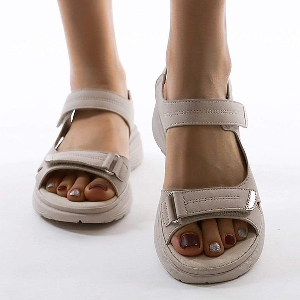 Henriette - Orthopädische Sandalen für Damen – verstellbare Riemen für optimalen Komfort Beige