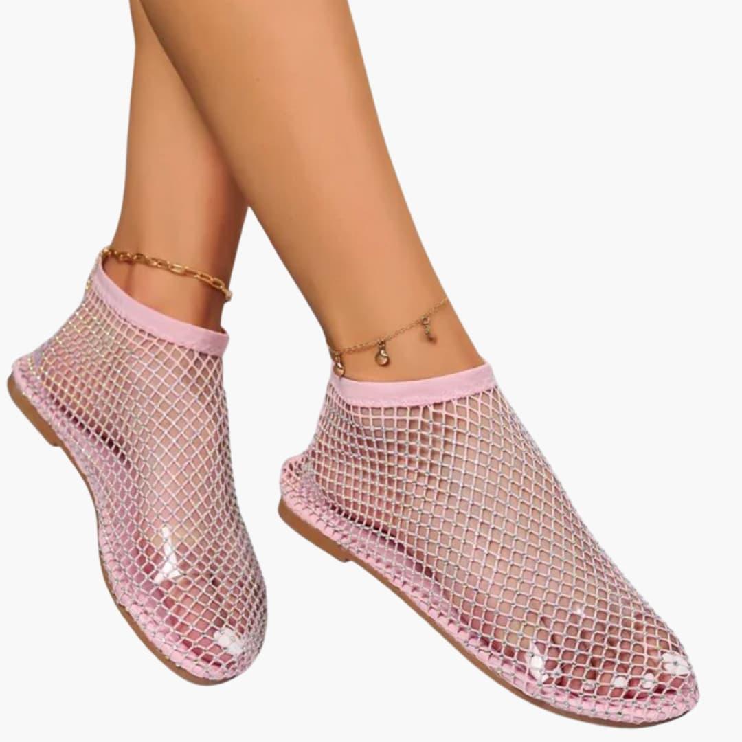 Hertha – Stylische Mesh-Sneaker für Damen Rosa