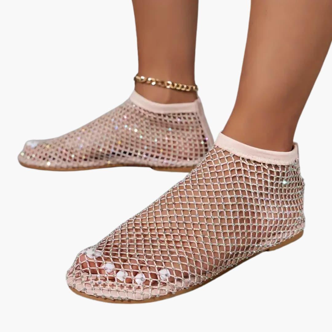 Hertha – Stylische Mesh-Sneaker für Damen Rosa