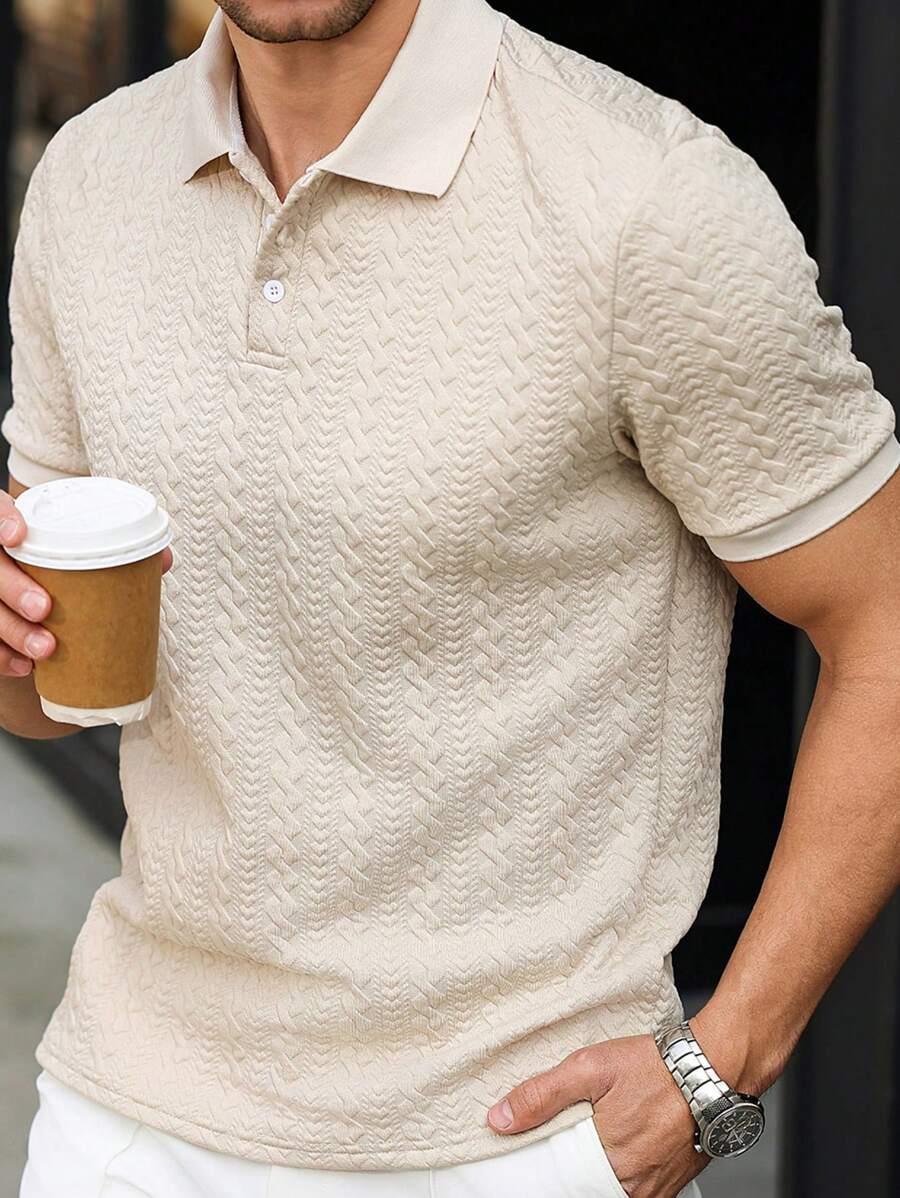 Horst – Herren Polo Shirt Mit Streifen Und Herzmuster 1