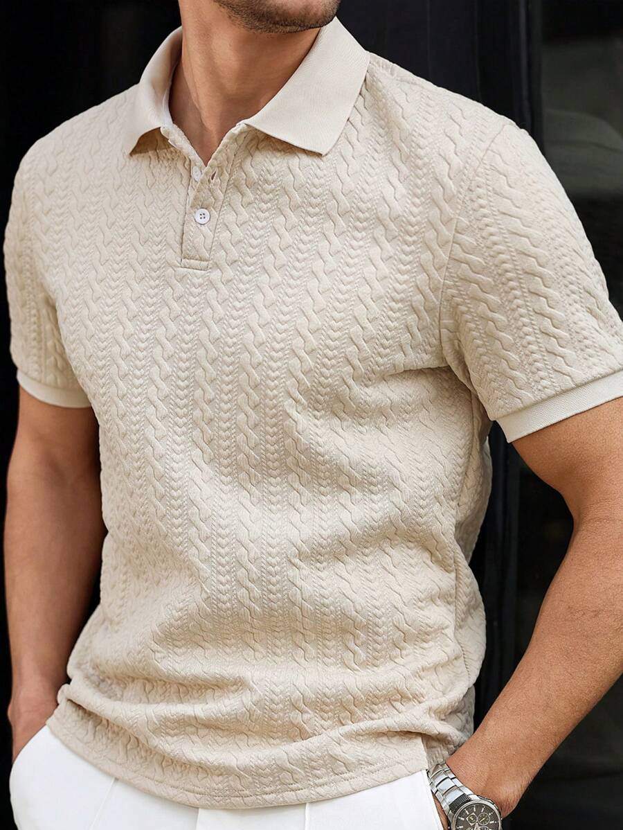 Horst – Herren Polo Shirt Mit Streifen Und Herzmuster 2