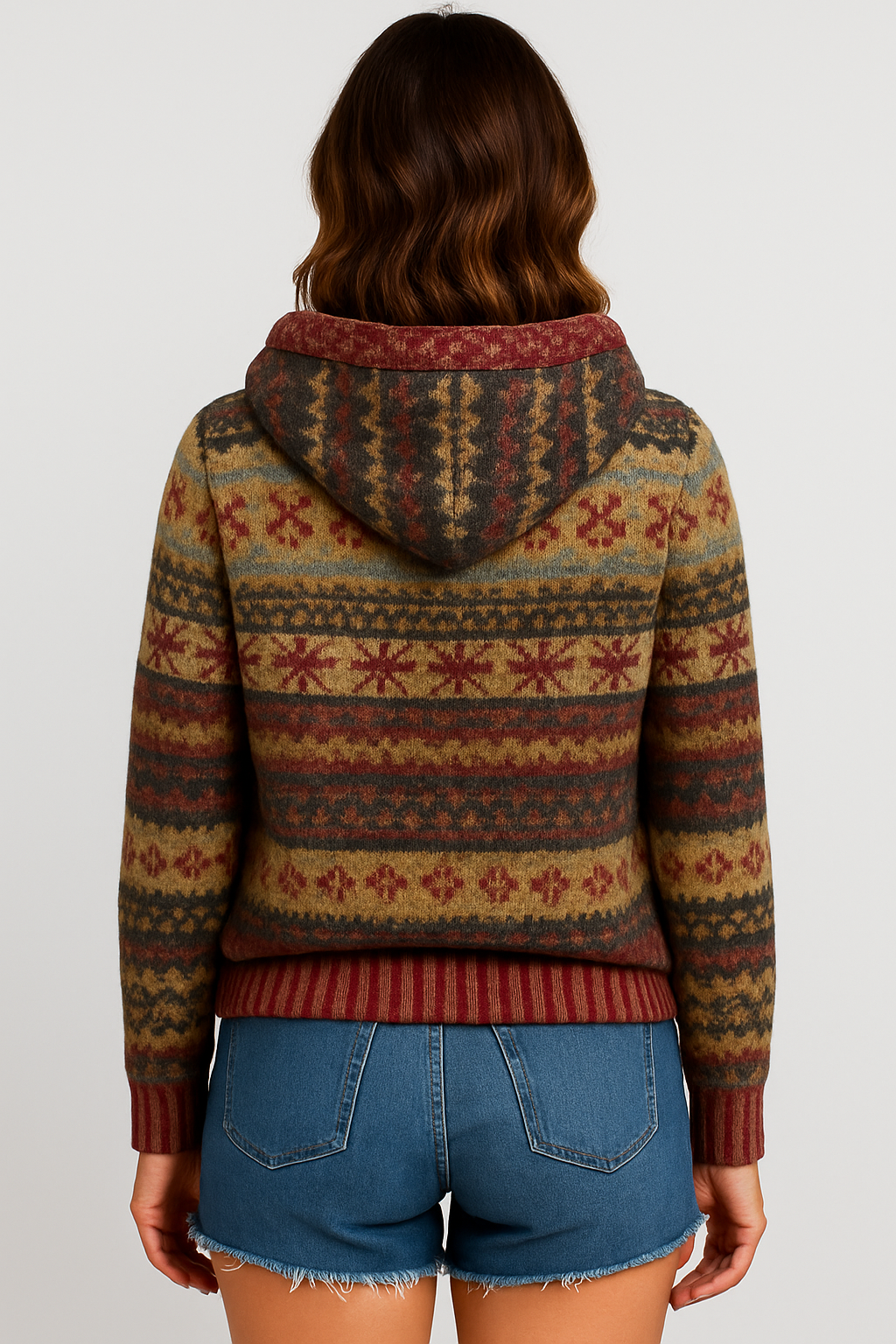 Edda – Norweger Pullover Mit Kapuze Warm Und Winterlich