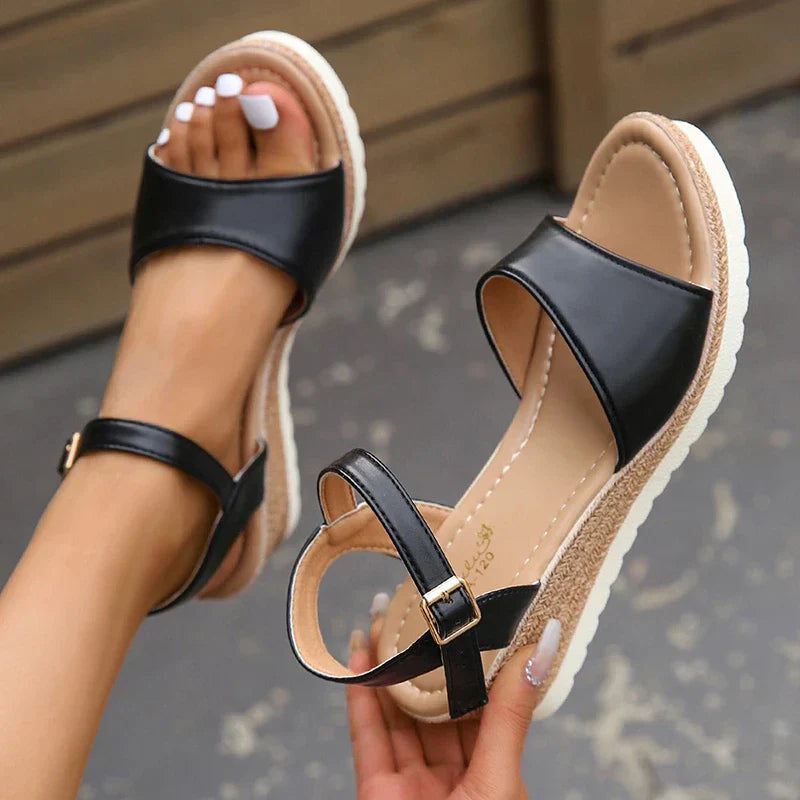Ida - Orthopädische Sandalen Schwarz