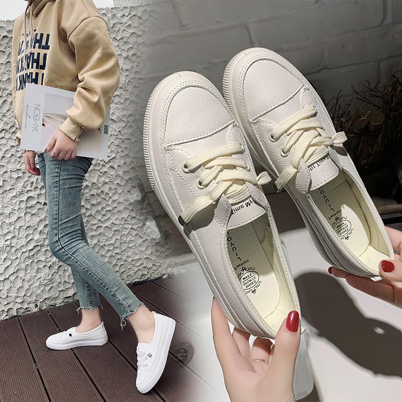 Ilaria – Flache Damen-Schnürschuhe Khaki