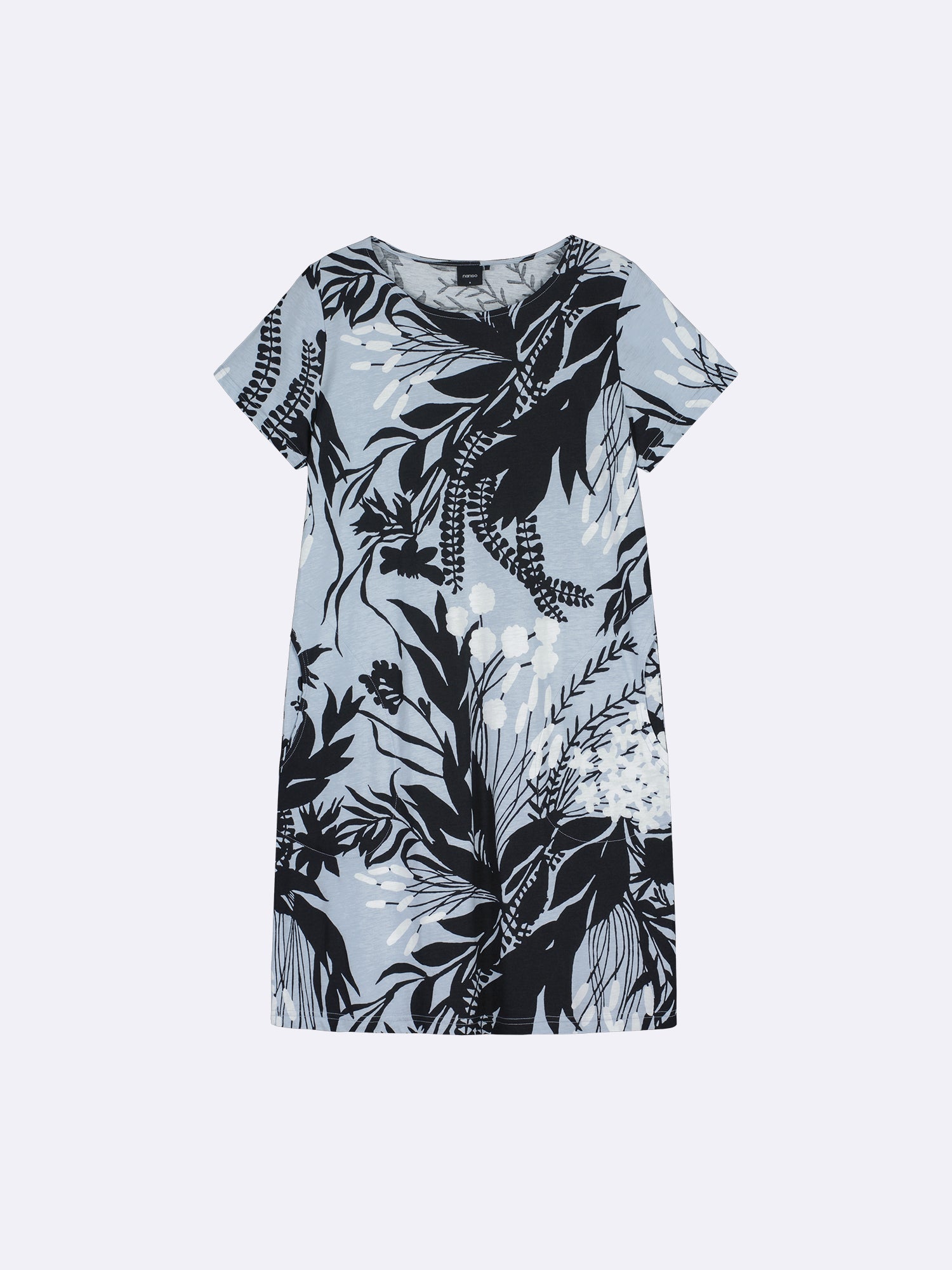Iliane – Kurzes Nachthemd-Kleid für Damen Blau