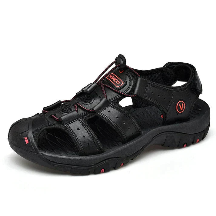 Irmo - Orthopädische Sandalen für Männer Schwarz